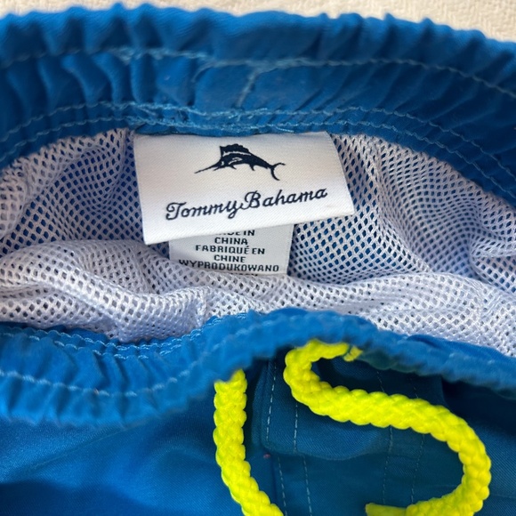 Tommy Bahama boys swim trunks size 5 - navy/pink/floral, sz S - Picture 9 of 11